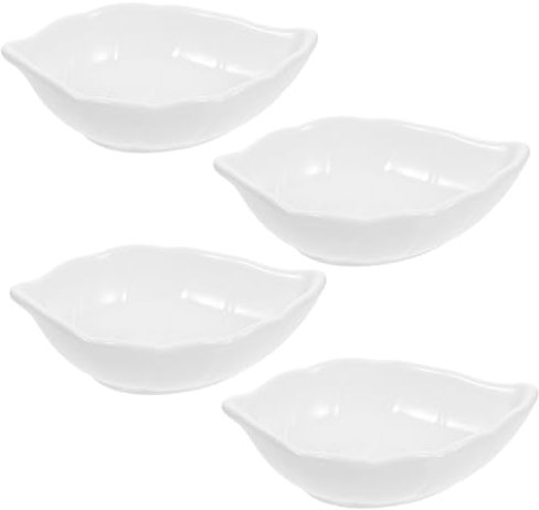 TOPBATHY 4pièces Bols à Sauce Céramique Assiettes De Conservation Pour Moutarde Petits Bols à Trempette Pour Apéritif Et Fruits