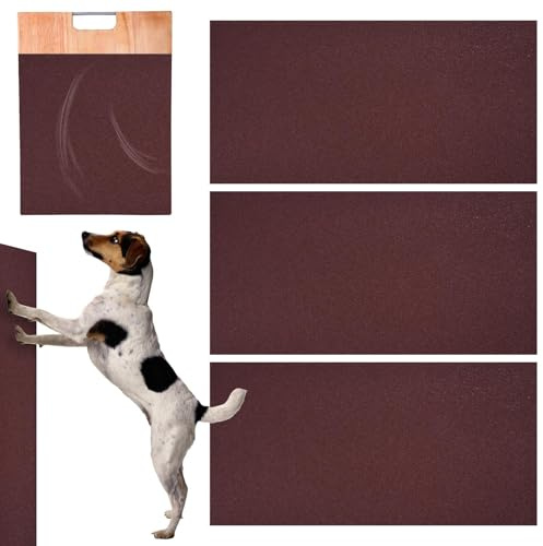 Tiras Rascadoras para Limas De Uñas De Gato, 3 Piezas De Papel De Lija Autoadhesivo para Rascador De Gatos, Papel De Lija De Repuesto para Rascadores De Perros para Rascar, Recortar, Cuidado