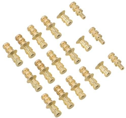 DIYEAH 24pièces Goujons De Meubles Métalliques Lot Pour Assemblage De Table Fixations De Connexion Pour Présentoirs Bureau