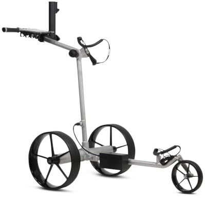 tour-made RT-630 Chariot de Golf électrique I 2 Moteurs & Marche arrière | Nombreux accessoires incl. I Frein de Descente I Batterie 27-36 Trous I pliable I Chariot 3 Roues Premium I Qualité Allemande