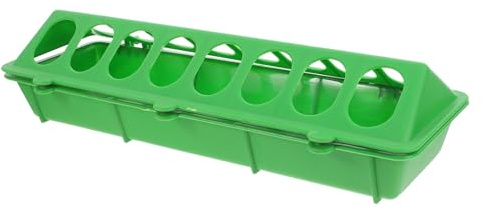 Healifty Spill Proof Large Capacity Plastic Pigeon Feeder for Outdoor Use with Flip Top Design Suitable for Quail and Small Poultry Bird Feeding Tray