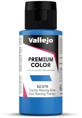AV Vallejo Premium Color, 60ml, Candy Racing Blue, Model Paint, VAL62076