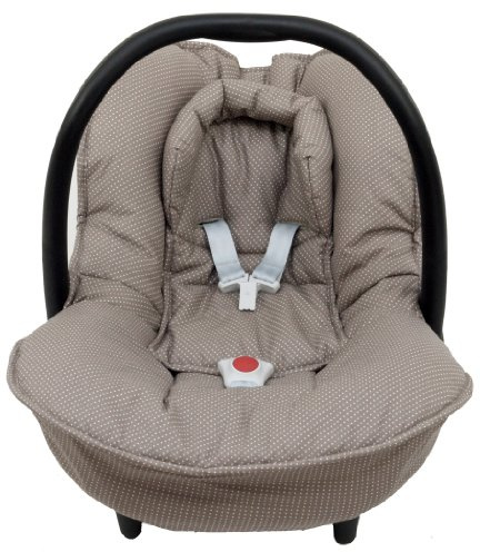 Blausberg Baby Bezug für den Maxi Cosi Citi und Cabrio Babyschale in taupe mit Punkten