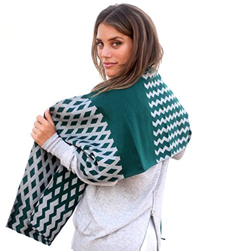 BRANDELIA Bufanda Estampada para Mujeres. Chal Reversible Otoño Invierno. Hecho de Artesanos en España