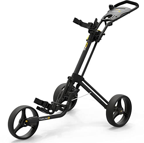 PowaKaddy Unisex Twinline 5 Lite Push Cart Golf Trolley - Black - One Size
