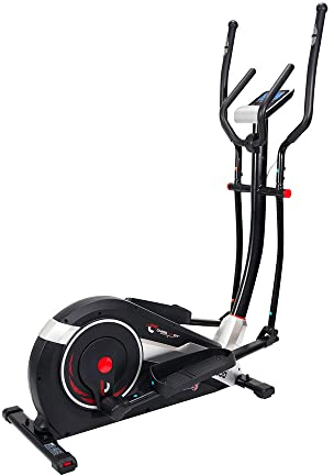 Christopeit Sport Ergometer AX 8000 Schwarz - 24-stufiger Tritt-Widerstand - bis 150kg Gewicht - 8kg Magnet-Bremssystem