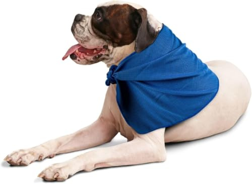 PawPride Dog Cooling Bandana - Lightweight Bandana for Dogs and Cats, Dog Cooling Collar for Summer Comfort, Soothing Collar for Pets, Breathable Pet Accessory (115cmx27cm)