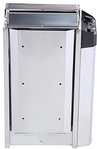 acier, acier inoxydable, 55 x 34 x 24,3 kW, commande interne, acier inoxydable, poêle pour sauna, chauffage, 220 V, #411