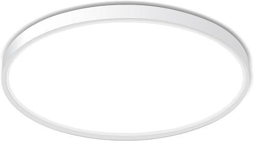 Ouyulong Plafonnier LED 6500 K 18 W 1620 lm 23 cm IP44 blanc rond pour chambre et salle de bain