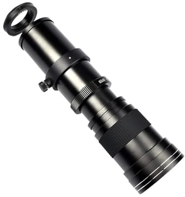 Compatible for Canon EF EOS 5D 6D 7D 50D 60D 70D 80D 90D 450D 500D 550D 420-800mm F8.3-16 Telephoto Zoom Lens for DSLR Cameras(Black)