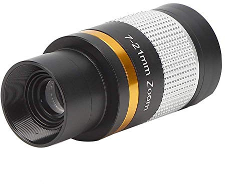 Oculare zoom per telescopio, oculare telescopio zoom da 7 a 21 mm da 1,25 pollici, accessori telescopi per telescopi astronomici visivi