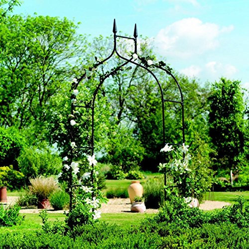 Gardman 2.95 x 1.4M Deluxe Gothic Garden Arch - Black