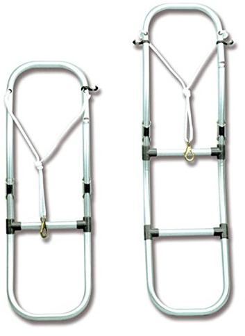 TREM Scaletta Pieghevole MOD. Alfa per Canotti Pneumatici Gommoni 3 o 4 Gradini N° Gradini: 3+1=4 L mm: 1130 Peso: 2300 gr.