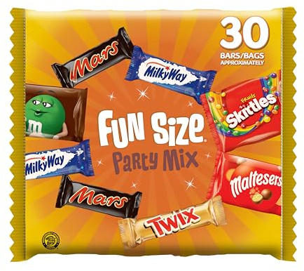 Mars Mixed Sweets Chocolate 30 Variety Funsize Bulk Assorted Bags 540g