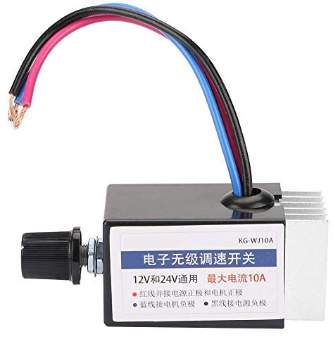 Interruttore universale CC 12V / 24V per regolatore di velocità del motore per auto