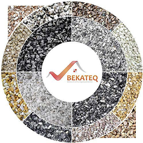 Naturstein Marmorkies 25kg Arabescato 3-5mm - Steinteppich Bodenbelag, Dekosteine - Ziersplitt, Zierkies, Gartengestaltung, Streusplitt, Teichkies, Gartenkies, Wegkies - BEKATEQ BK-590