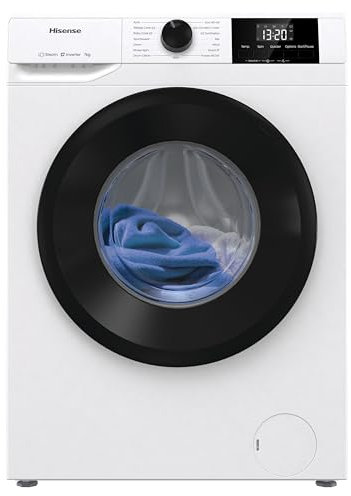 Hisense WF1G6021BW Lavatrice Slim a Carica Frontale 6 kg, 1200 rpm, 15 Programmi, Display LED, Programma Rapido, Partenza Ritardata, Classe Energetica B