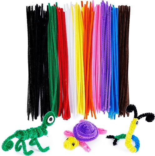125 Pack Multi Colour Pipe Cleaners Chenille Stems Flexible Strong Suitable for Arts & Craft, DIY Designs