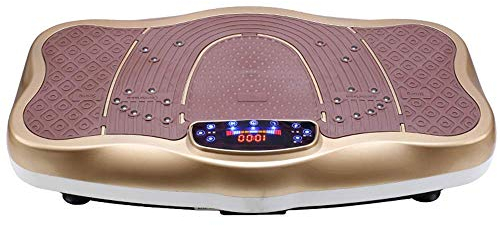 Vibrationsträningsmaskin Vibrationsplattor för Fitness Trainer 3D Slim Vibrationskraftmaskin med Bluetooth-fjärrkontroll Musik 1-99 Hastighet ??Inställning för viktminskning och kroppstoning Röd