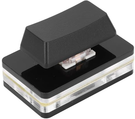 USB-knapp Enkelt Tangentbord, Plug and Play Programmerbart Tangentbord Typ C Trådbunden Anpassad Genvägstangent för Spel (Svart)