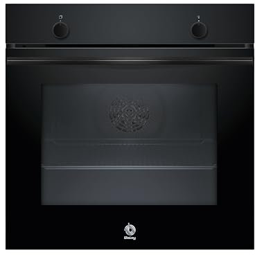Balay - Horno multifunción, 60 cm, 5 funciones, gradas cromadas, Cristal negro, 3HB5000N3