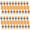 ZOFUN 40 Pcs Paint Brushes for Decorating, 19.5 x 4.5 cm Paintbrushes Set, Ergonomic Painting Brushes Easy to Hang, Wall Paint Brush Set for Art, Wood, Plasterboard, Fences