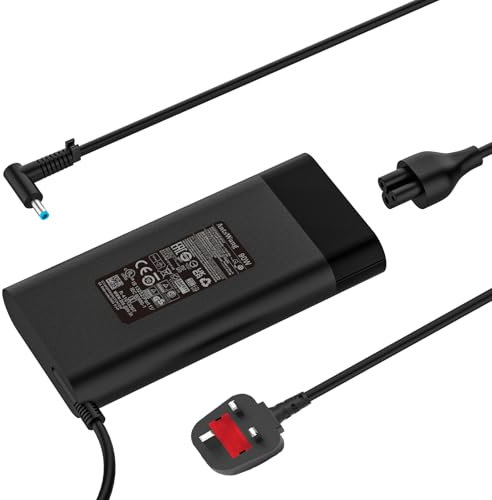 New 90W AC Adapter for HP Envy Touchsmart Sleekbook 14 15 M6 M7 Pavilion 14 15 Notebook Compaq14 15 Series, 710413-001 710414-001 740015-001 709986-003 854117-850 PPP009C 19.5V 4.62A Laptop Charger