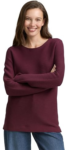 Tom Tailor Pull pour Femme 1016350, 16427 - Bordeaux Rouge, XXL