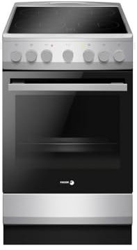 Cuisiniere vitrocéramique - FAGOR-FACV203S - 4 foyers - 62 L - 50 x 60 cm - Silver