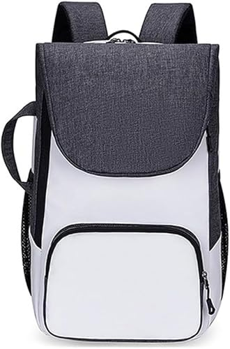 StarRing Bolsa de tenis, mochila de tenis, plegable, de gran capacidad, bolsa de tenis, raquetball, bolsa deportiva multifuncional (blanco)