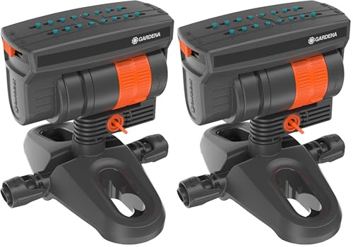 Gardena Sistema Micro-Drip aspersor Cuadrado OS 90: Aspersor para el Sistema de riego automático, Ajustable a Superficies cuadradas de hasta 90 m², técnica de conexión Quick & Easy (13325-20)