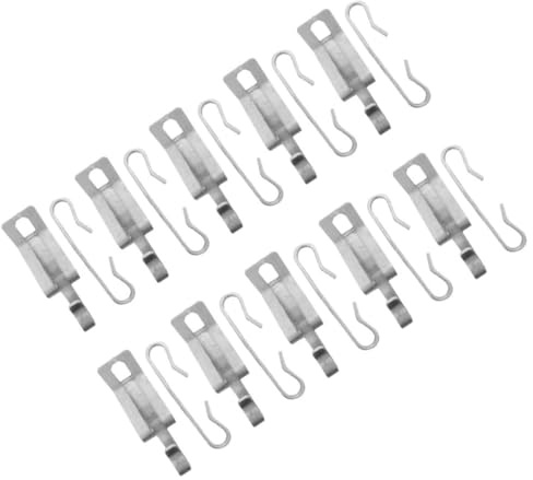 AKOOSY Kit de 20 Clips de Aluminio Ligeros para Cables de Calefacción en Canalones Exteriores Que Previenen Caídas y Aseguran Instalación Segura