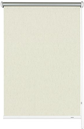 GARDINIA Seitenzug-Rollo mit Thermo-Rückseite, Decken-, Wand- oder Nischenmontage, Höchste Lichtreflektion, Energiesparend, Alle Montage-Teile inklusive, Struktur natur, 182 x 180 cm (BxH), 6494182180