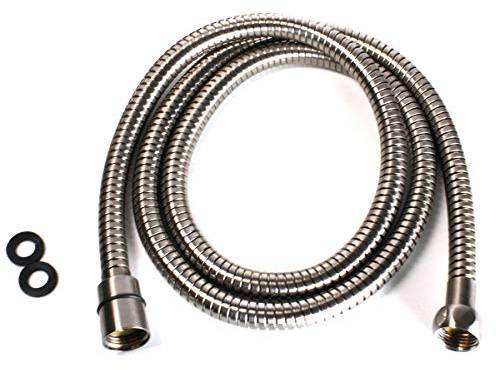 Westbrass D355E-07 60 to 82 Extra Long Extendable Reach Handheld Shower Hose, Satin Nickel