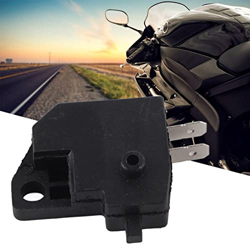 AYNEFY Universal Motorcycle Right Brake Light Switch, Plunger, Push Button, ON-OFF, Black
