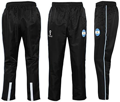 FIFA Herren Offizielle World Cup 2022 Trainingshose Fußball Argentinien, Schwarz, S
