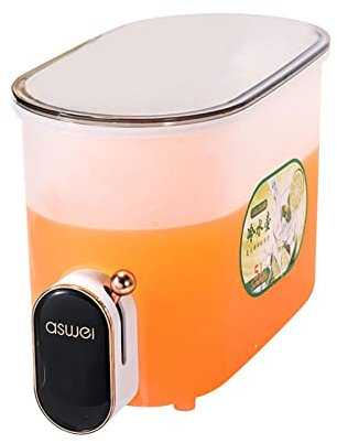 Wangduodu 5L Water Dispenser with Tap,Drinks Dispenser Fridge Water Beverage Canister with Tap Lemonade Beer Dispenser Iced Tea Coffee Lemonade Milk Drinks Large Capacity