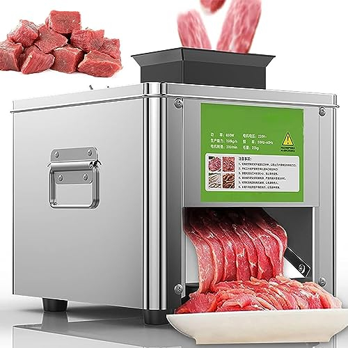 LTSRLL Trancheuse électrique Lame de 2-21mm, trancheuse charcuterie en Acier INOX et matériau pc Transparent 850w pour boucherie Restaurant de Fondue Maison de boulette,3.5mm