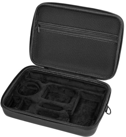 Semaiki Bolsa Grande para cámara dji Osmo Action 5 Pro, Funda Impermeable para cámara 4/3, Bolsa de Almacenamiento de Accesorios Cambo, Funda de Viaje portátil con Correa Desmontable, Color Negro