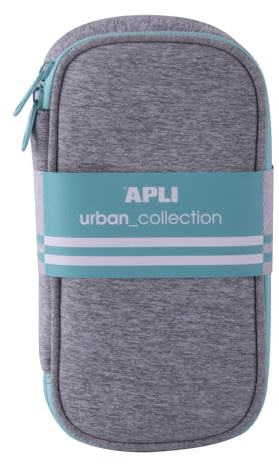 APLI 20418 - Astuccio in neoprene Urban collection con finizione turchese