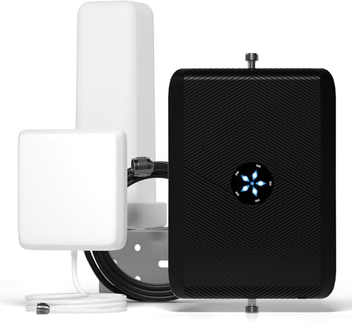 Amplificatore Segnale Cellulare per la Casa e l'ufficio, Ripetitore Segnale Cellulare 4G LTE 3G GSM Banda 20/8/3/1/7 fino a 150 metro quadrati, Supporta Wind Tre,TIM,Vodafone,Iliad