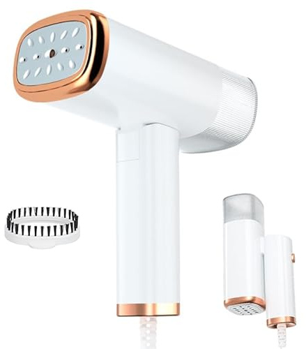 Défroisseur à vapeur pour vêtements, Défroisseur portable à main pour élimination des plis, Chauffage rapide en 20s, Réservoir d'eau détachable de 110 ml, Défroisseur portable pour vêtements pour la