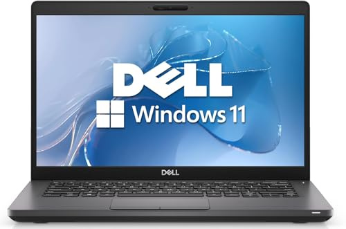 Dell Latitude 5400 Bärbar affärsdator, 14 tum FHD (1 920 x 1080), Intel Core i5-8350U, 8 GB RAM, 256 GB SSD, US QWERTY-tangentbord, Windows 11 Pro (renoverad)