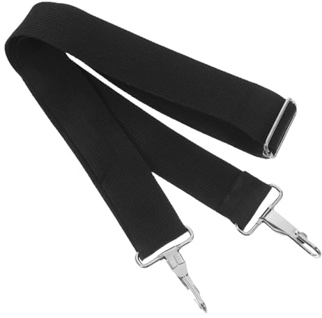 Élingue de Tambour Réglable en Nylon Noir 145cm à Dégagement Rapide | Bandoulière de Rechange, Rembourrage D’épaule à Forte Élasticité, pour Répétitions et Voyage