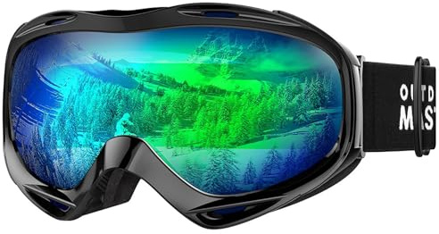 OutdoorMaster OTG Ski Goggles, Snowboard Goggles for Men, Women & Youth