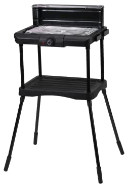 tepro Elektrogrill Albertville – Standgrill mit 1800–2000 W, abnehmbarem Heizelement, verchromtem Grillrost & Warmhalterost, Thermostat mit Kontrollleuchte – Outdoor Elektrogrill 58 x 46 x 93 cm