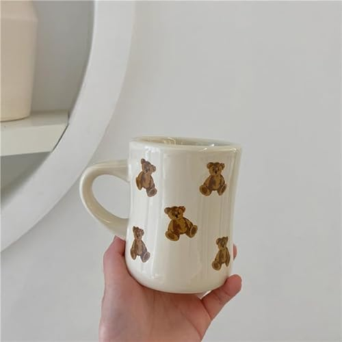 Cartoon Bär Keramik Kaffeetasse Schokoladenbär Tasse Mädchen Retro Kaffeetasse Nachmittagstee Niedliche Keramiktasse Niedliche Kaffeetasse