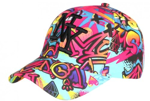 Hip Hop Honour Fluo rosa och gul barnkeps mode streetwear Larsy 7 är 12 år gammal - pojke, rosa, One Size
