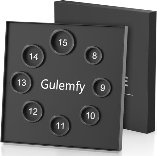 Gulemfy Kit di Misure per Anelli Intelligenti – Taglia Prima di Acquistare – 8 Misure da 8 a 15, Trova la Misura Perfetta per l'Anello Intelligente Uomo e Donna