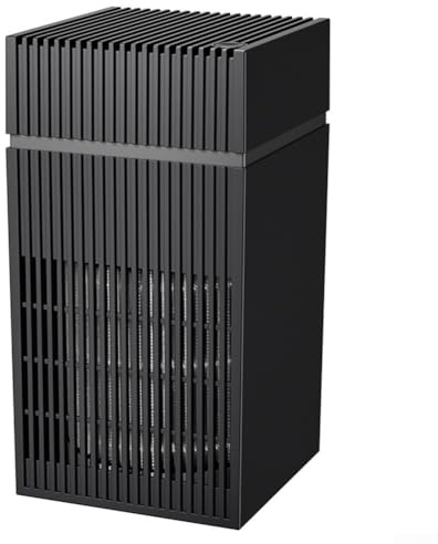 Purificatore d'aria portatile USB, piccolo purificatore d'aria per casa, camera da letto, filtro HEPA con carbone attivo per allergie, animali domestici, fumatori (nero)